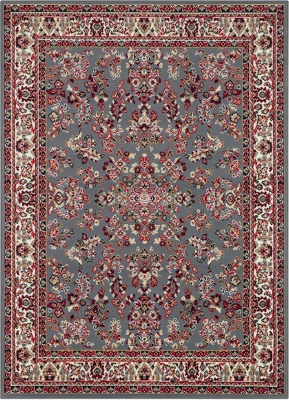 DELAVITA Teppich »Halton«, rechteckig, 8 mm Höhe, Kurzflor, Vintage Design, Orient Optik, Wohnzimmer, Schlafzimmer, Arbeitszimmer, Robust, Pflegeleicht, Gekettelt