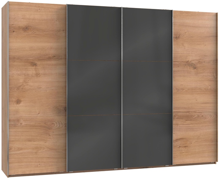 Fresh To Go Schwebetürenschrank »Level«, mit Glastüren und Synchronöffnung