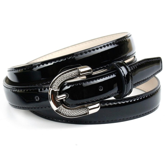 Anthoni Crown 2, 0 cm Lackledergürtel mit aufwendiger Schmuck-Schließe