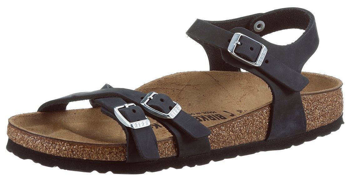 Birkenstock Riemchensandale »Kumba«, aus Leder, schmale Schuhweite