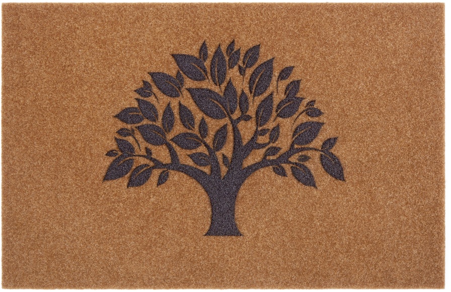 White Label - Fussmatte - 45 x 70 cm - Braun und Schwarz
