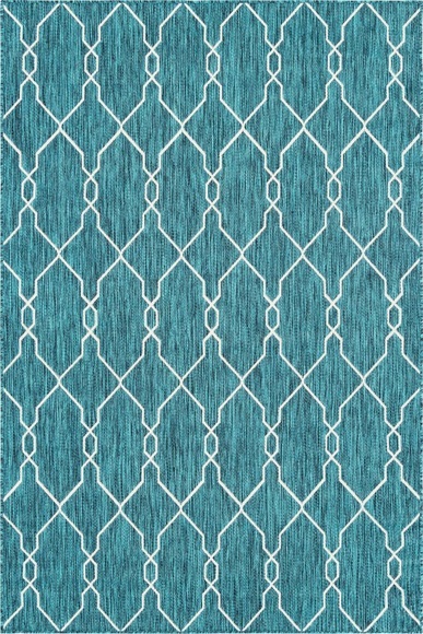 Myflair Möbel & Accessoires Teppich »Outdoor Crosses«, rechteckig, 4 mm Höhe, In- und Outdoor geeignet, ideal im Wohnzimmer & Schlafzimmer