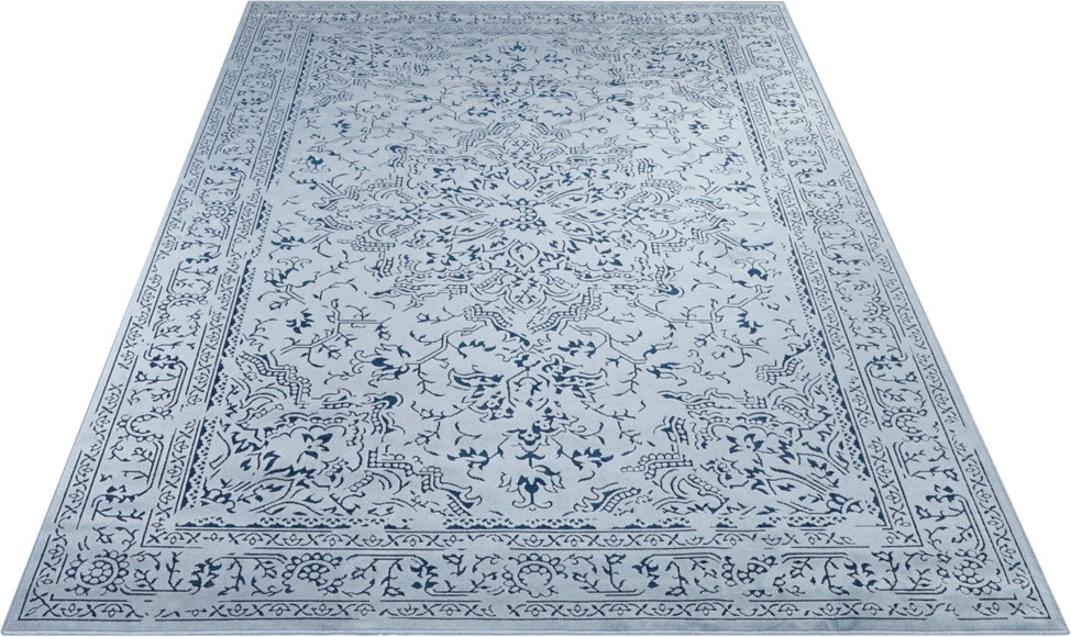 ELLE DECORATION Designteppich »Machasi«, rechteckig, 4 mm Höhe, Samtiger Kurzflor, Seiden Optik, Vintage Design, Wohnzimmer, Schlafzimmer, Robust, Pflegeleicht