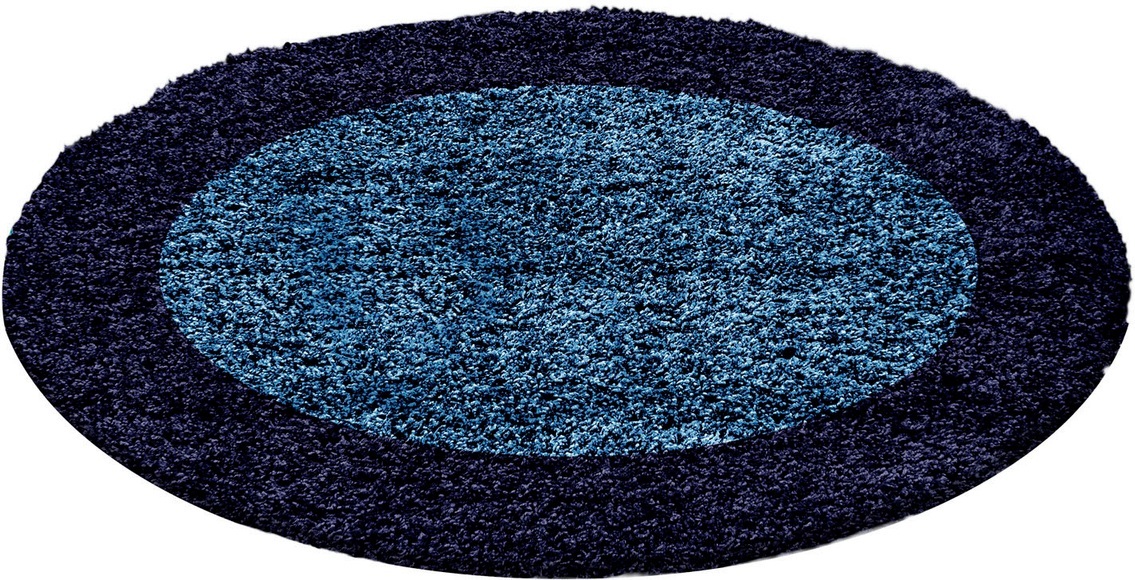 Ayyildiz Teppiche Hochflor-Teppich »Life Shaggy 1503«, rund, Wohnzimmer