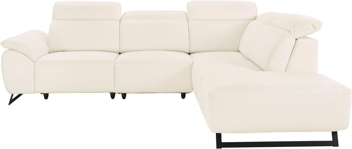 COTTA Ecksofa, inklusive Kopfteilverstellung, wahlweise mit elektrischen Relaxfunktionen