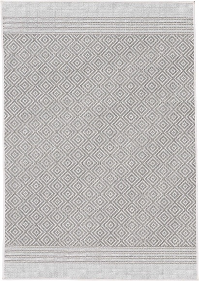 carpetfine Teppich »Boho 103«, rechteckig, 4 mm Höhe, robustes Flachgewebe, Sisal Optik, In- und Outdoor geeignet, Wetterfest und UV-beständig für Balkon, Terrasse, Garten, Aussenbereich,Wohnzimmer, Schlafzimmer