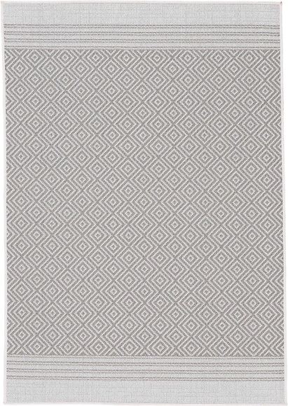 carpetfine Teppich »Boho 103«, rechteckig, 4 mm Höhe, robustes Flachgewebe, Sisal Optik, In- und Outdoor geeignet, Wetterfest und UV-beständig für Balkon, Terrasse, Garten, Aussenbereich,Wohnzimmer, Schlafzimmer