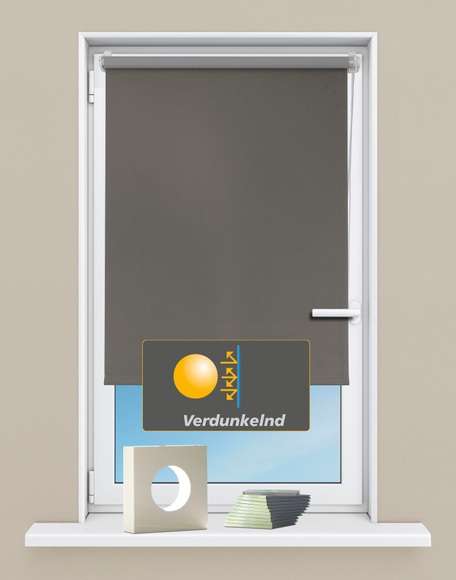 Seitenzugrollo »Seitenzugrollo ´Luna´, verdunkelnd, Klemmfix, ohne Bohren, Fixmass«, Kutti, verdunkelnd, ohne Bohren