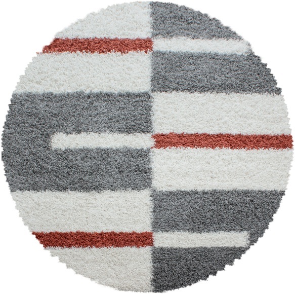 Ayyildiz Teppiche Hochflor-Teppich »Gala Shaggy 2505«, rund, Wohnzimmer