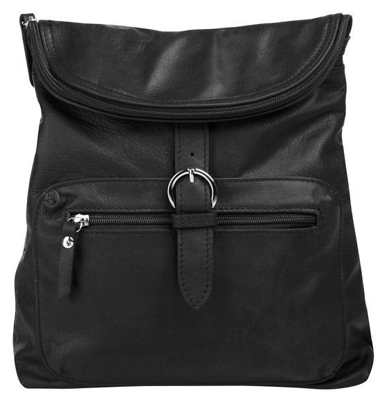 forty° Cityrucksack, echt Leder, Made in Italy
