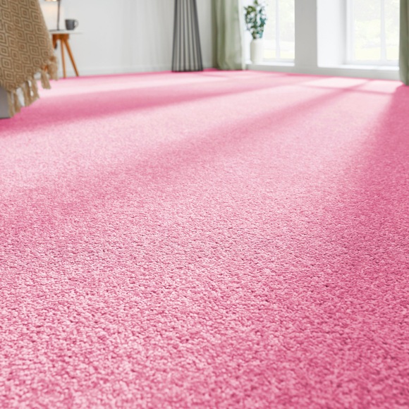 Andiamo Teppichboden »Kräuselvelours Ines«, rechteckig, Uni Farben, Breite 400 cm, strapazierfähig & pflegeleicht