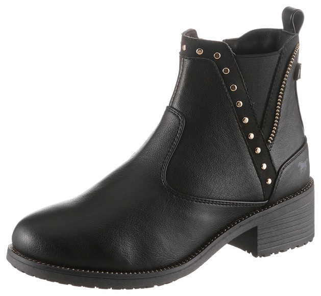 Mustang Shoes Chelseaboots, mit seitlichem Stretcheinsatz