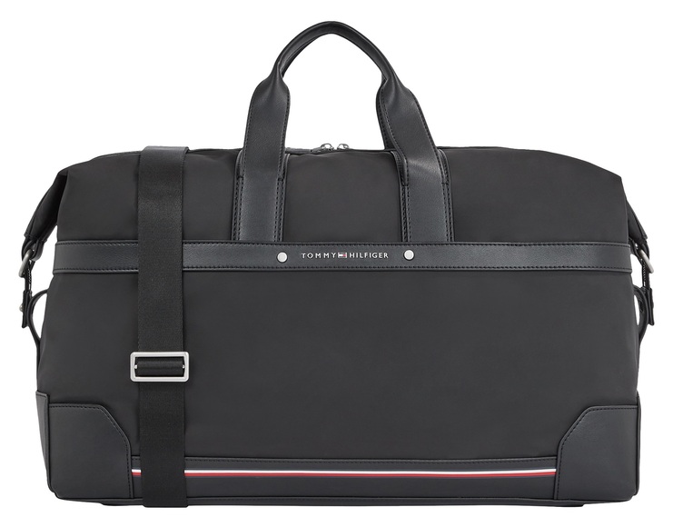 Tommy Hilfiger Weekender »TH CENTRAL REPREVE WEEKENDER«, mit charakteristischem Streifendetail