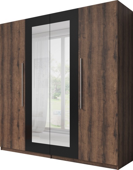 Helvetia Kleiderschrank »Vera«, 4-türig mit Spiegelflächen
