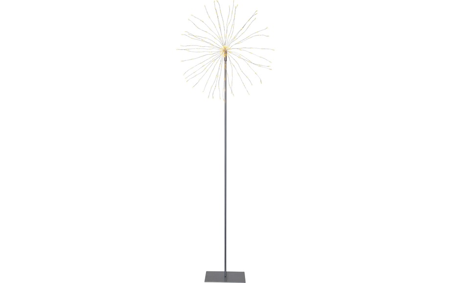 LED-Dekoleuchte Firework 3D silbergrau, Höhe 130cm
