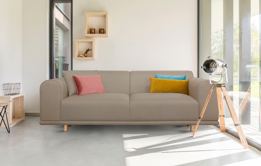 andas 3-Sitzer »Maroon«, in skandinavischem Design, mit losen Kissen