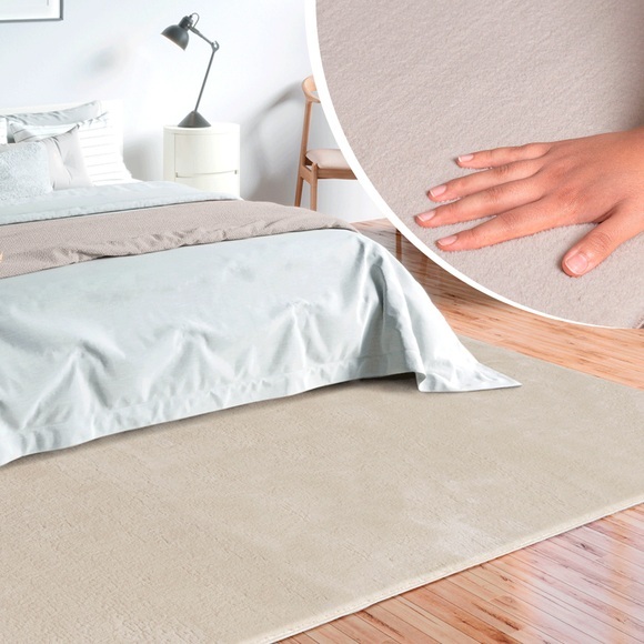 merinos Teppich »Loft 37«, rechteckig, 19 mm Höhe, Wohnzimmer, Kunstfellteppich, SchlafzimmerWohnzimmer, Kunstfellteppich, Schlafzimmer