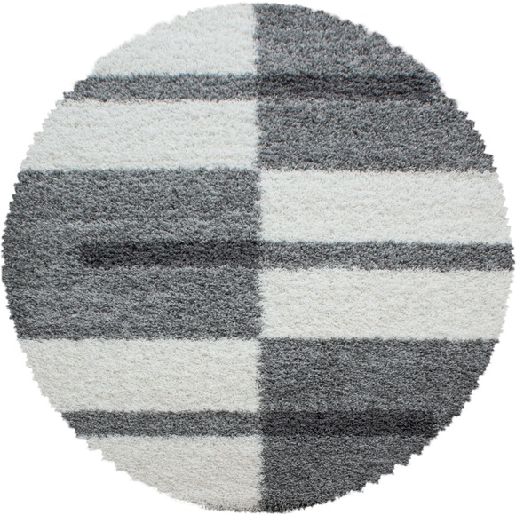 Ayyildiz Teppiche Hochflor-Teppich »Gala Shaggy 2505«, rund, Wohnzimmer