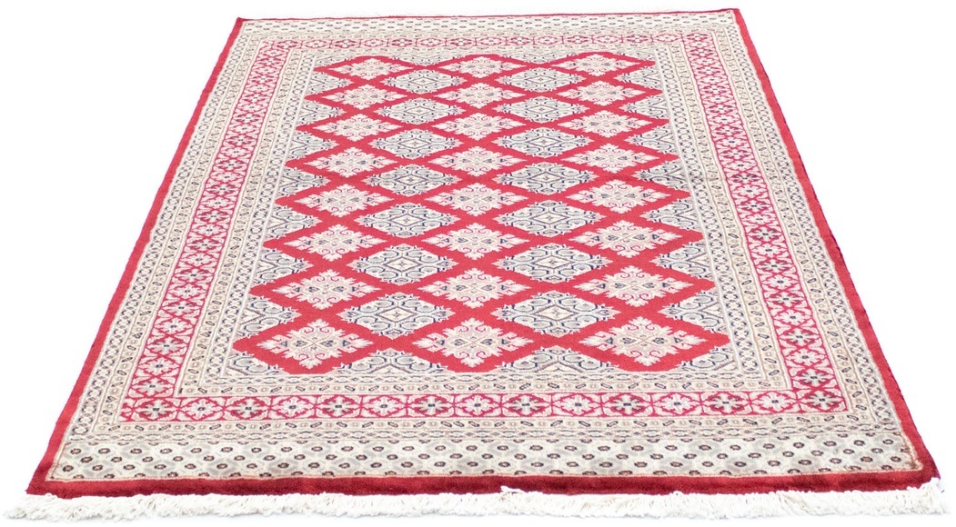 morgenland Teppich »Buchara Teppich handgeknüpft rot«, rechteckig, 8 mm Höhe