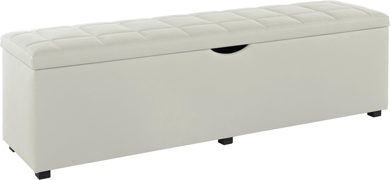 Places of Style Hockerbank »Checked«, mit Stauraum, Breite 120 cm und 160 cm, auch als Garderobenbank oder Bettbank geeignet