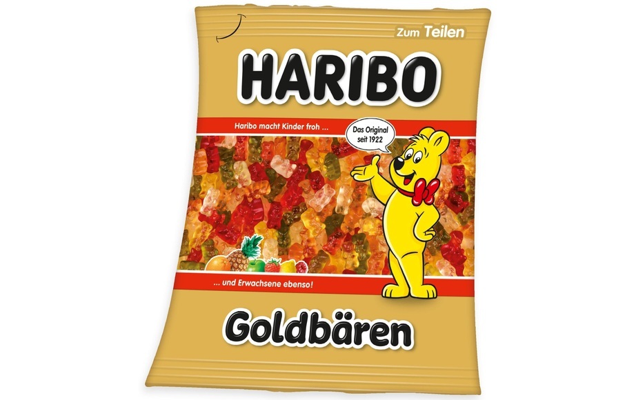 HARIBO Wohndecke »Haribo«, mit tollem Goldfarbenbären Motiv
