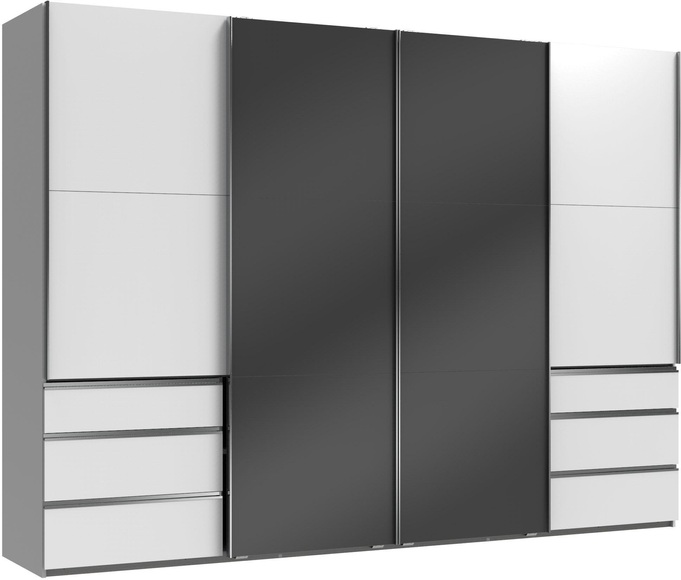 Fresh To Go Schwebetürenschrank »Level«, mit Glastüren und Synchronöffnung
