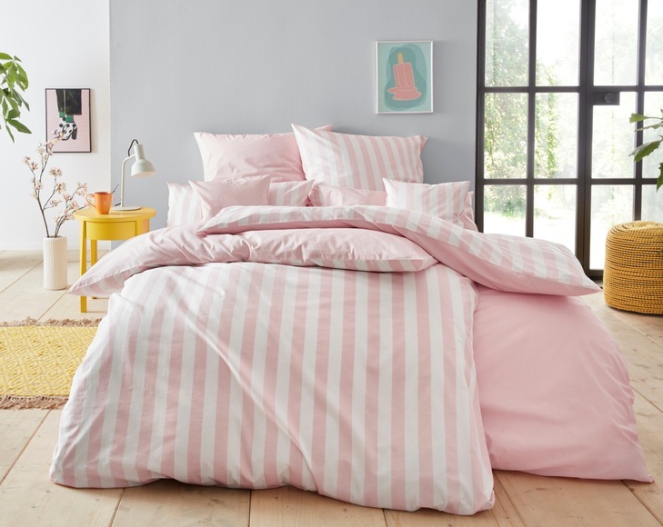 andas Wendebettwäsche »Greta Bettwäsche, für Sommer oder Winter, OEKO-TEX® zertifiziert«, (3 tlg.)