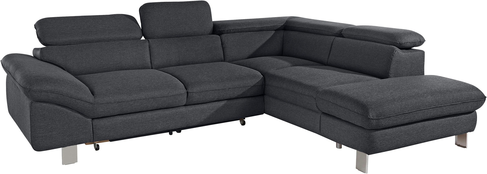 COTTA Ecksofa, mit Kopf- bzw. Rückenverstellung, wahlweise mit Bettfunktion und Bettkasten