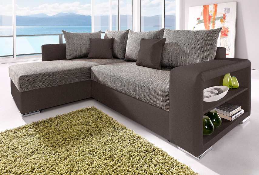 COLLECTION AB Ecksofa, mit Bettfunktion, wahlweise mit Federkern