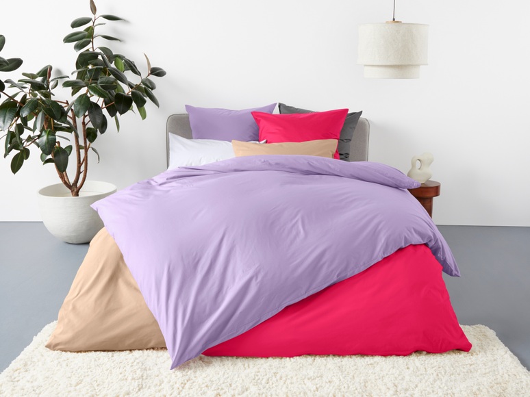 GOODproduct Bettwäsche »Neele, GOTS zertifizierte Bettwäsche, in der Qualität Renforcé, atmungsaktiv, Flächengewicht 115 g/m², hergestellt aus 100% Bio-Baumwolle, Bett- und Kopfkissenbezug mit Reissverschluss, in uni Design«, (2 tlg.)