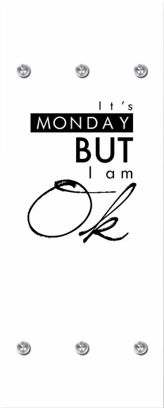 Garderobe »It´s Monday but« 50/125 cm