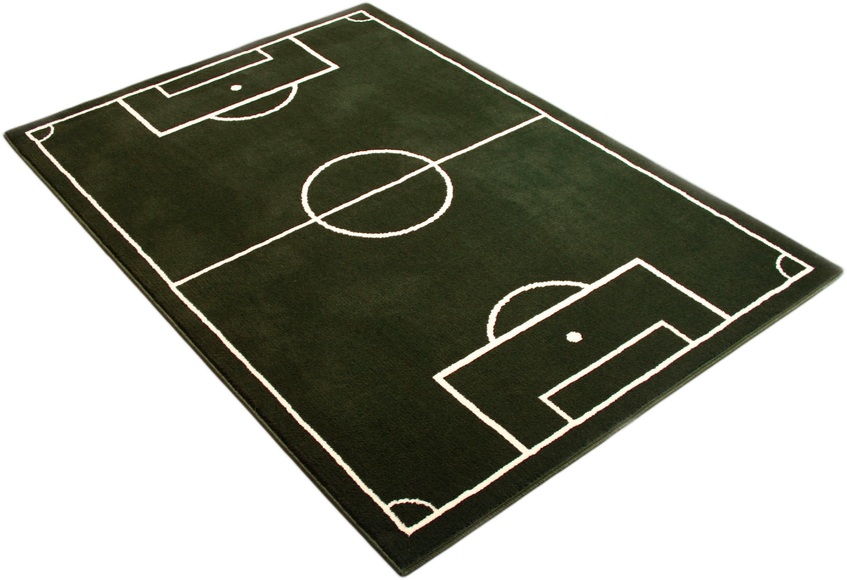 Kinderteppich, »Fussballplatz«, HANSE Home, rechteckig, Höhe 9 mm, maschinell gewebt