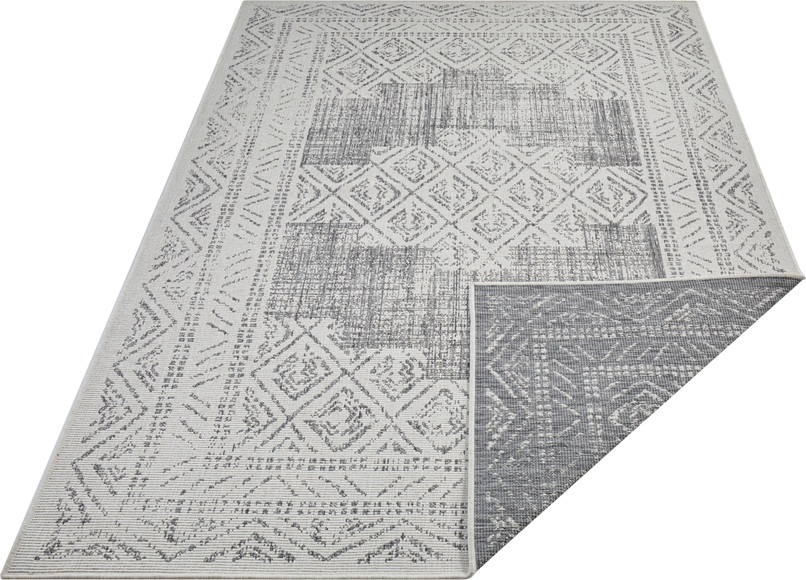 freundin Home Collection Teppich »Gaia«, rechteckig, 5 mm Höhe, In-und Outdoor geeignet, Wohnzimmer, Balkon, Terrasse, Garten, Strapazierfähig und pflegeleicht, Flachgewebe