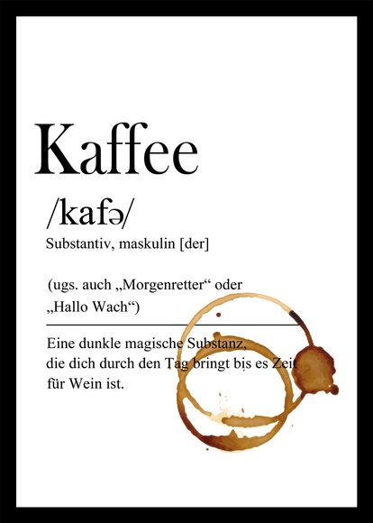 Bönninghoff Bild mit Rahmen, Kaffee, (1 St.)