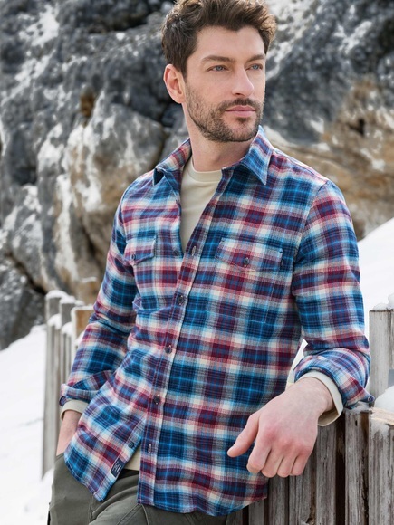LERROS Karohemd »LERROS Casual Flanellhemd - weicher Twill, starker Style«