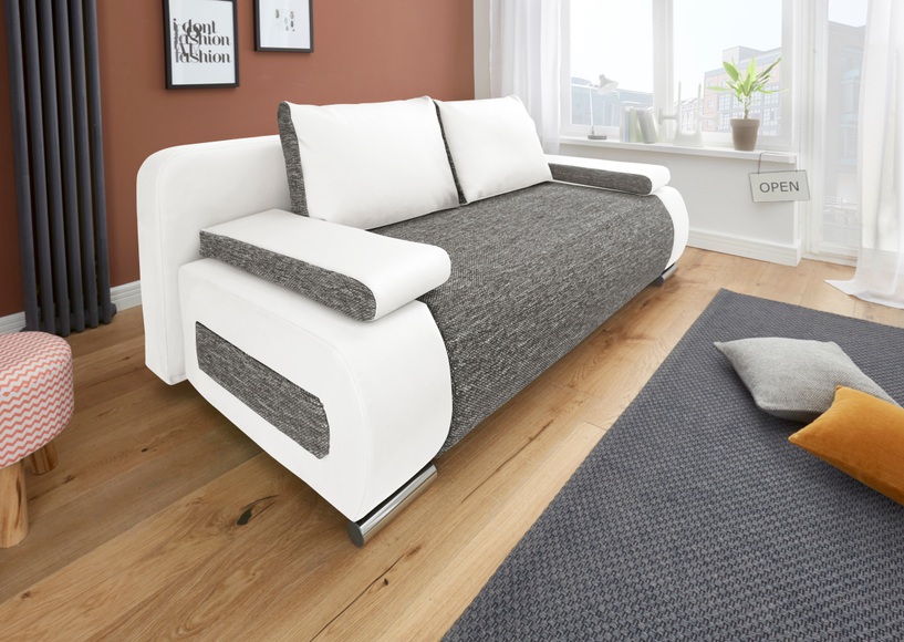 COLLECTION AB Schlafsofa, mit Federkern, inklusive Bettfunktion und Bettkasten, mit losen Armlehn- und Rückenkissen, frei im Raum stellbar