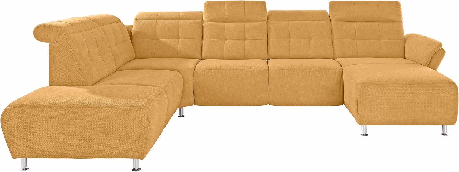 Places of Style Wohnlandschaft »Manhattan«, 2 Sitze mit elektrischer Relaxfunktion, verstellbare Armlehnen