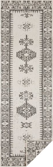 NORTHRUGS Läufer »Duque«, rechteckig, 5 mm Höhe, In-und Outdoor geeignet, Wohnzimmer, Balkon, Terrasse, Garten, Robust, Pflegeleicht, Flachgewebe, Wendbar
