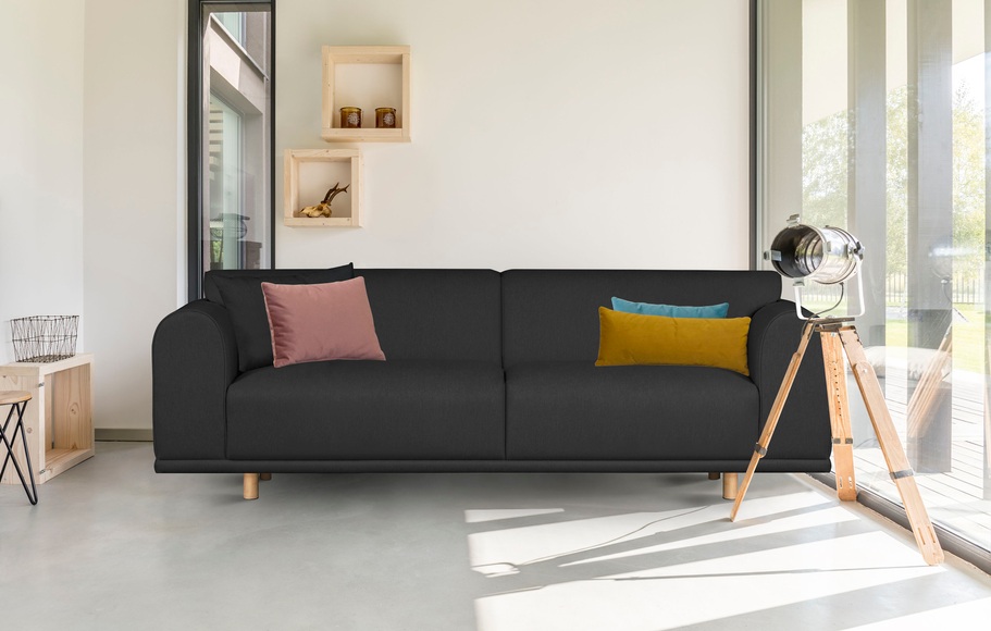 andas 3-Sitzer »Maroon«, in skandinavischem Design, mit losen Kissen