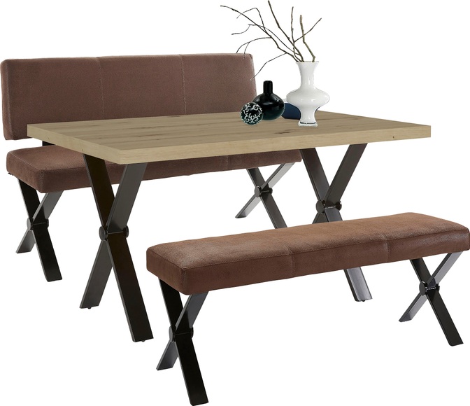Homexperts Esstisch »COLT«, Breite 140 oder 160 cm, Eicheoptik, X-Gestell
