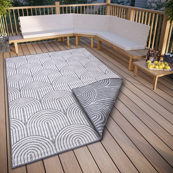 HANSE Home Teppich »Pangli, Wendeteppich«, rechteckig, In und Outdoor, Flachgewebe, wendbar, wetterfest, pflegeleicht, robust