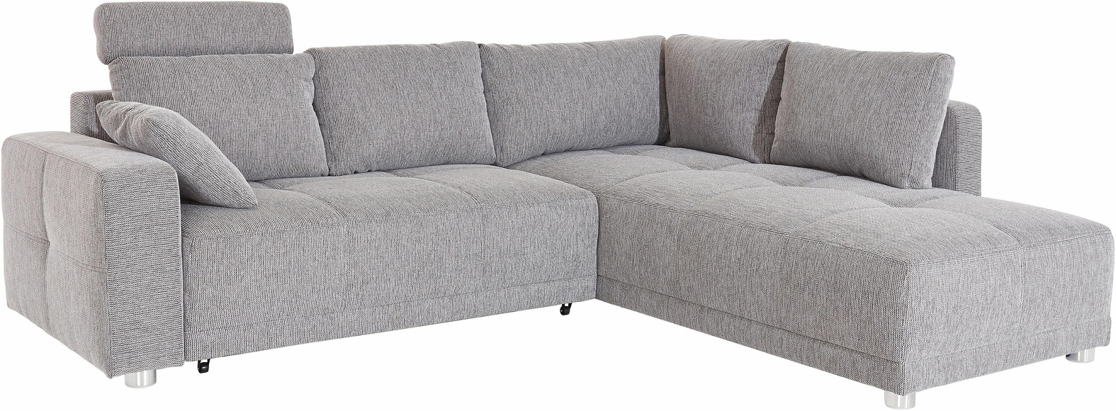 Places of Style Ecksofa, mit Bettfunktion und Bettkasten, wahlweise mit 1 oder 3 Kopfstützen