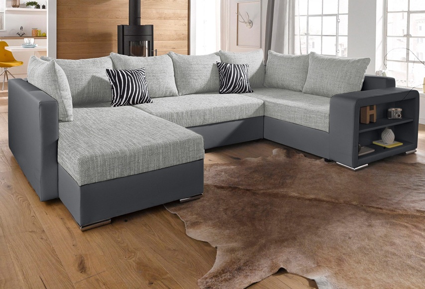 COLLECTION AB Wohnlandschaft, mit Bettfunktion, wahlweise mit Federkern