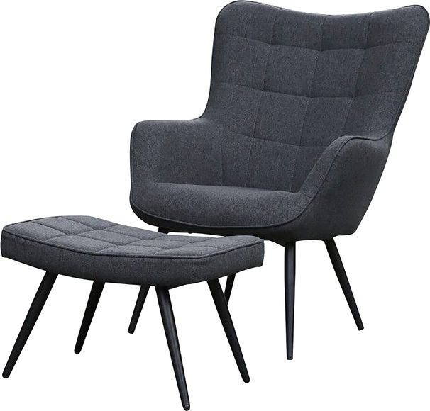 byLIVING Sitzgruppe »Uta«, Set, 2 tlg., Sessel mit Hocker