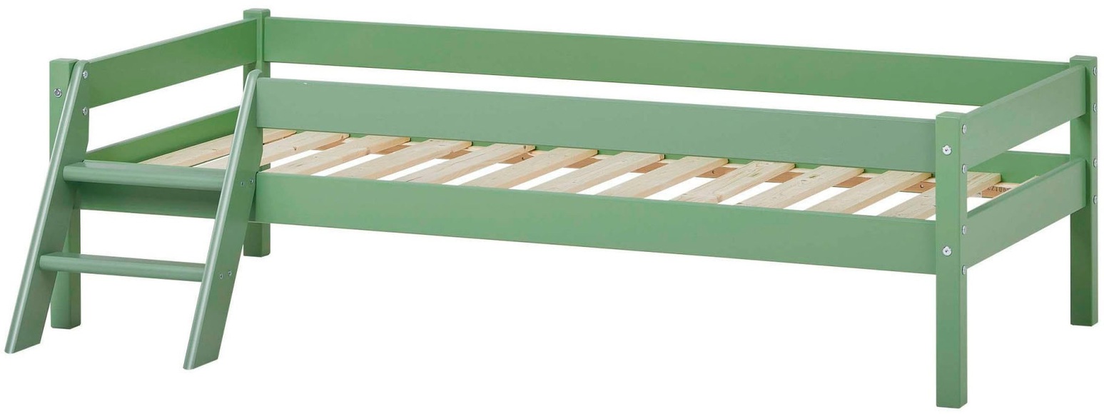 Lüttenhütt Jugendbett »ECO One«, Kinderbett mit Rausfallschutz und Leiter, 3 Farben/Matratze wählbar