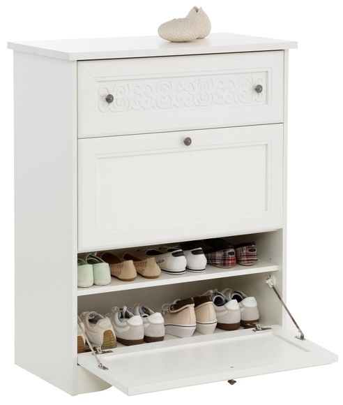 Home affaire Schuhkommode »Lucy«, mit 2 Klappen, 80cm breit