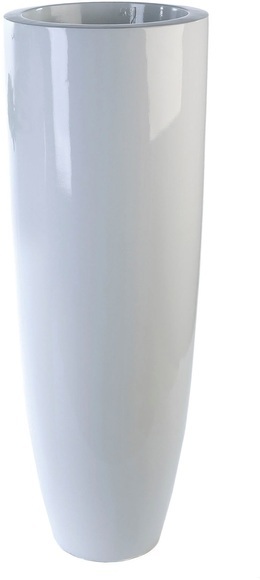 Casablanca by Gilde Pflanzkübel »Pflanzkübel Konus«, (1 St.), Blumenkübel, Pflanzübertopf, Blumentopf, aus Fiberglas, wasserdicht, in 2 Grössen erhältlich, Wohnzimmer