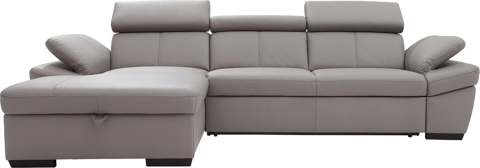 exxpo - sofa fashion Ecksofa, inklusive Kopfteil- und Armteilverstellung, wahlweise mit Bettfunktion