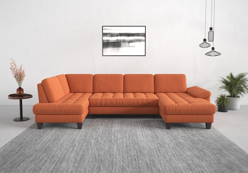 sit&more Wohnlandschaft, wahlweise mit Bettfunktion, Bettkasten, Sitztiefenverstellung