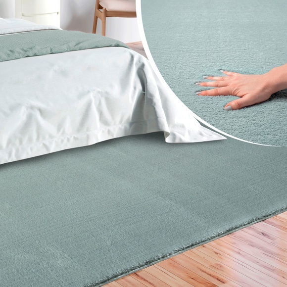 merinos Teppich »Loft 37«, rechteckig, 19 mm Höhe, Wohnzimmer, Kunstfellteppich, Schlafzimmer